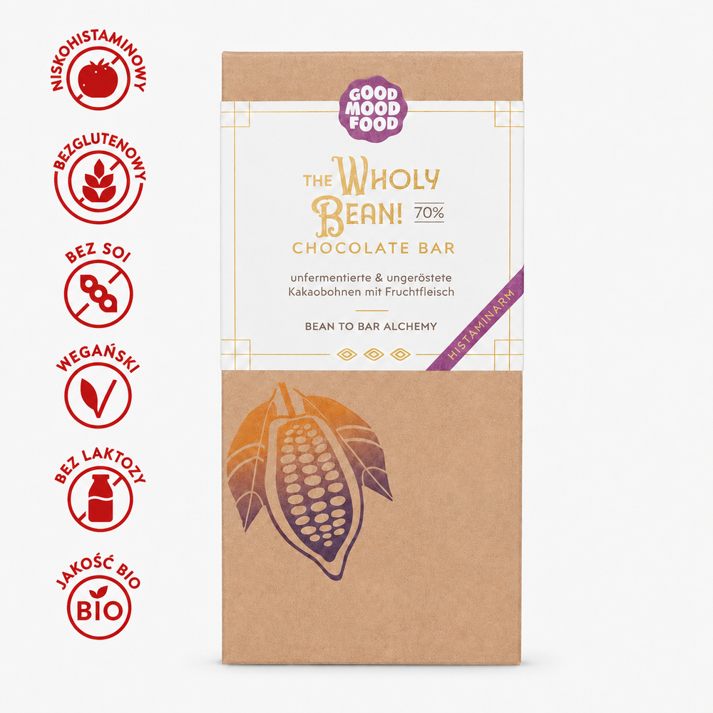 Czekolada niskohistaminowa The Wholy Bean