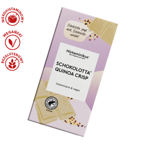 BIO biała czekolada z Quinoa niskohistaminowa