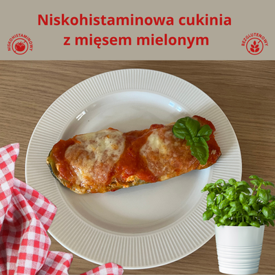 Niskohistaminowa cukinia z mięsem mielonym