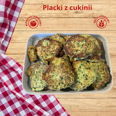 Niskohistaminowe placki z cukinii